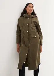 Parka in trenchcoatstijl, verstelbaar in taille, bonprix