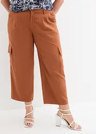 Wijde 7/8 cargo broek, bonprix