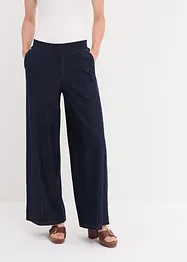 Jersey Marlene Dietrich broek in denim look, bonprix