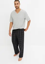 Pyjama met geweven broek (2-dlg. set), bonprix