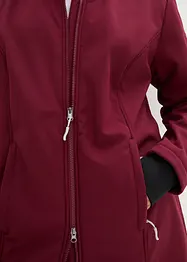 Lange outdoor softshell jas met teddyfleece, bonprix