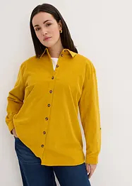 Corduroy blouse met zijsplitten, bonprix