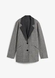 Reversibel wollen blazer met glencheck, bonprix