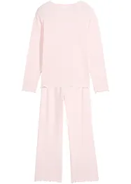 Meisjes geribde pyjama (2-dlg. set), bonprix