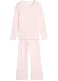 Meisjes geribde pyjama (2-dlg. set), bonprix