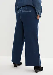 Wide leg stretch jeans met high waist, bonprix