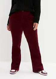 Flared stretch corduroy broek met high-waist comfortband, bonprix