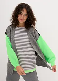 Oversized vest met colourblocking, bonprix