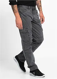 Relexed fit cargo broek van puur katoen, straight, bonprix
