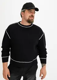 Trui met gerecycled katoen, loose fit, bonprix