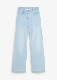 Wide leg jeans met mid waist, bonprix