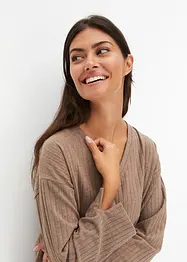 Geribd huispak met wijde pijpen, bonprix