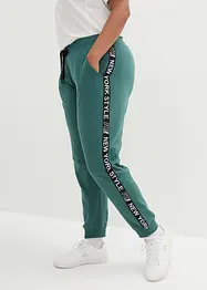 Sweatpants met tapes en statement print, bonprix