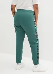 Sweatpants met tapes en statement print, bonprix