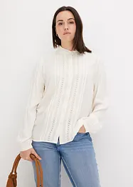 Blouse met broderie anglaise, bonprix