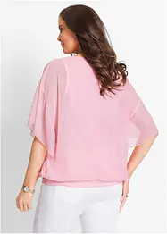Chiffon blouse met ondershirt, bonprix