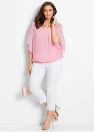 Chiffon blouse met ondershirt, bonprix