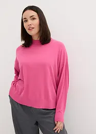 Fijngebreide oversized trui met opstaande kraag, bonprix