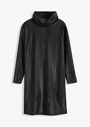 Korte jurk in wetlook, bonprix