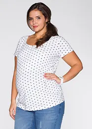 Zwangerschapsshirt (set van 2) met biologisch katoen, bonprix