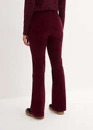 Flared stretch corduroy broek met high-waist comfortband, bonprix