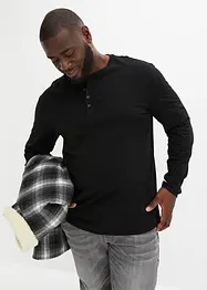 Henley shirt met comfort fit (set van 2), bonprix