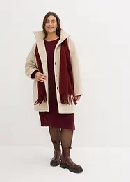 Oversized, ribgebreide jurk, bonprix