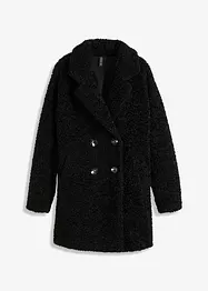 Korte oversized coat in wollen look, bonprix