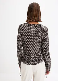 Longsleeve met rijgkoordjes, bonprix