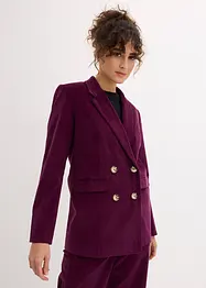 Corduroy blazer met dubbele knopen en biologisch katoen, bonprix