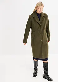 Korte coat in wollen look, bonprix