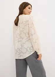 Blouse met strikkoordjes, bonprix