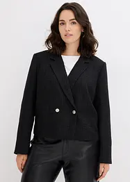 Bouclé blazer met glanzend garen, bonprix