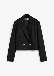 Bouclé blazer met glanzend garen, bonprix