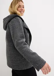 Peacoat van zacht bouclé, bonprix