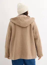 Peacoat van zacht bouclé, bonprix