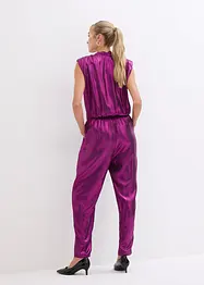 Jumpsuit met glanzende print, bonprix