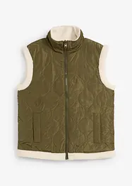 Reversibele bodywarmer van teddy, bonprix