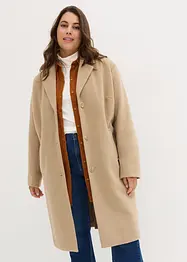 Korte coat in wollen look, bonprix