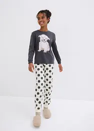 Meisjes pyjama met biologisch katoen (2-dlg. set), bonprix