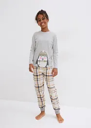 Kinderen pyjama met flanellen broek (2-dlg. set), bonprix