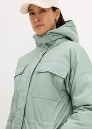 Lange, gewatteerde parka, bonprix