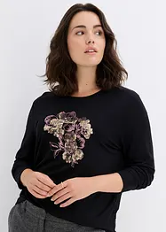 Longsleeve met pailletten, bonprix