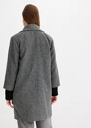 Korte coat in wollen look, bonprix