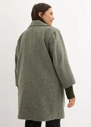 Korte coat in wollen look, bonprix