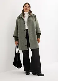 Korte coat in wollen look, bonprix