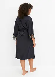 Satijnen kimono met borduursel, bonprix