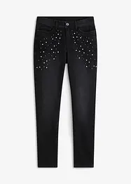 Skinny jeans met parels, bonprix