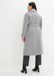 Lange jas in wollen look, bonprix