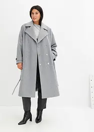 Lange jas in wollen look, bonprix